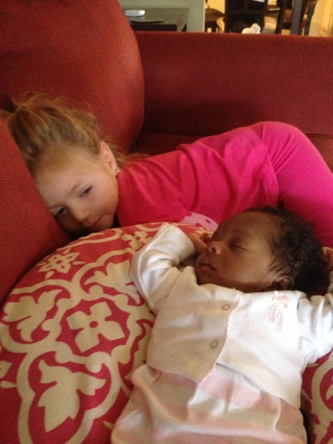 Maci and little Nia