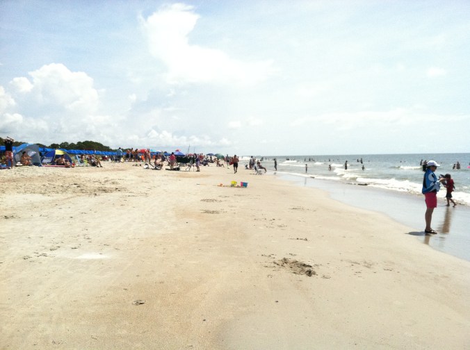 The beginning of the walk