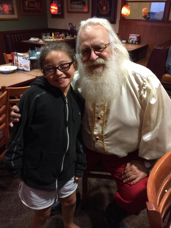 Kate this year with Santa