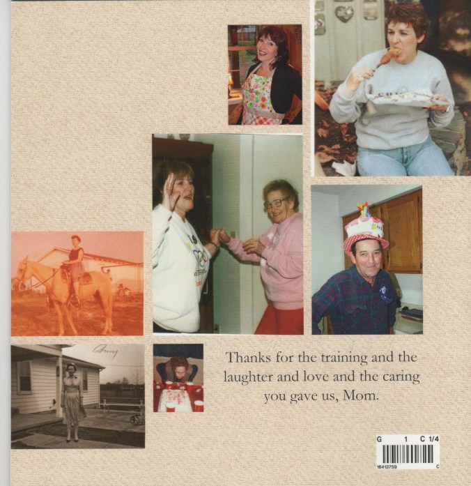 Mom's cookbook back